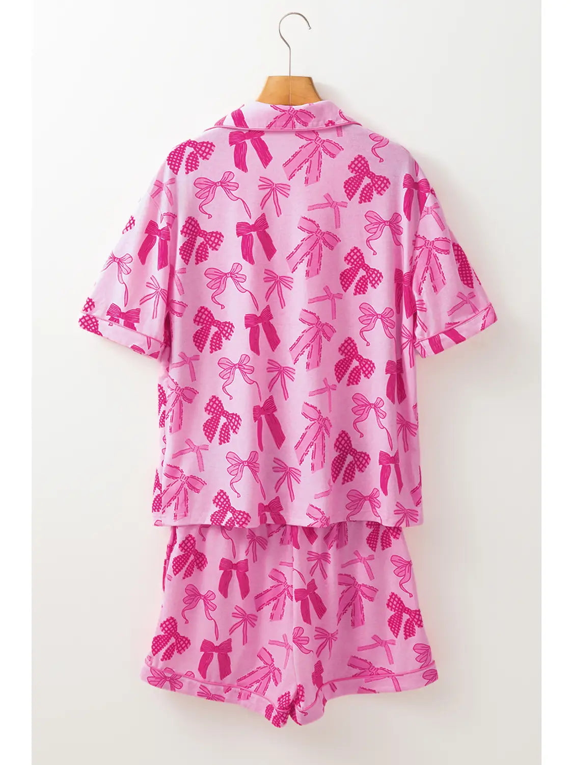 Bow Print  Pajamas Set